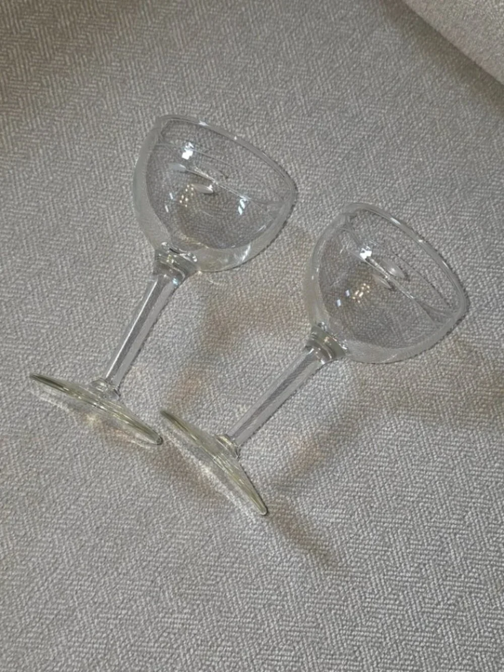 Etched Wine Sherry Glasses Flutes Set of 2 Cocktail Goblets Date Night Romantic